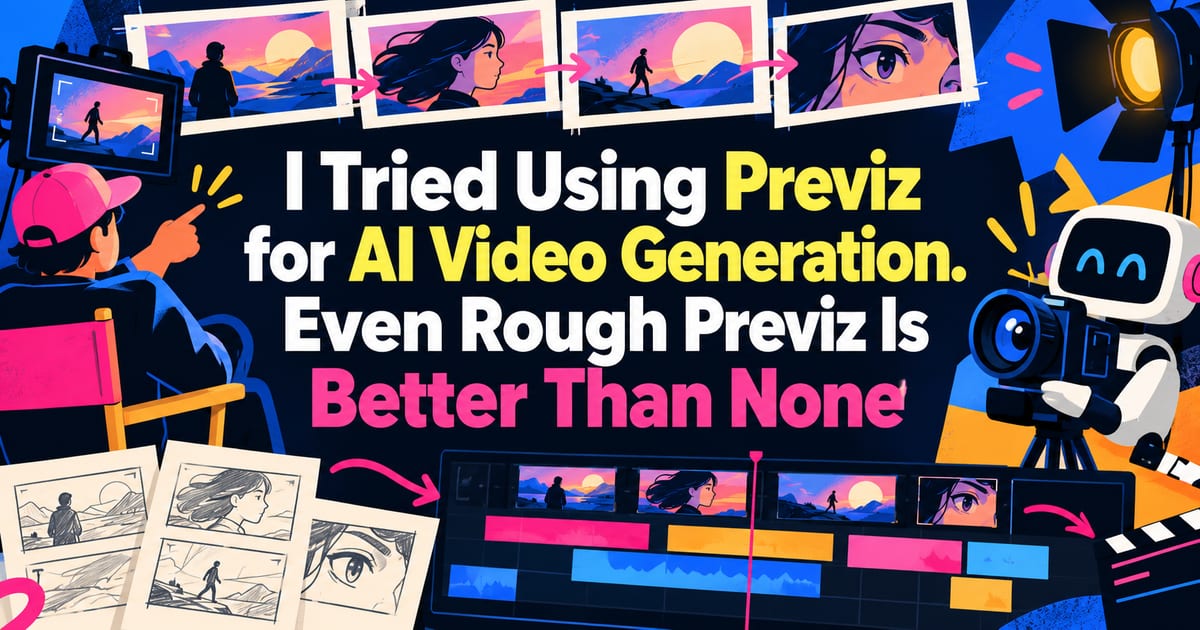 J’ai essayé d’utiliser une prévisualisation pour la génération de vidéos par IA. Même sommaire, mieux vaut en avoir une