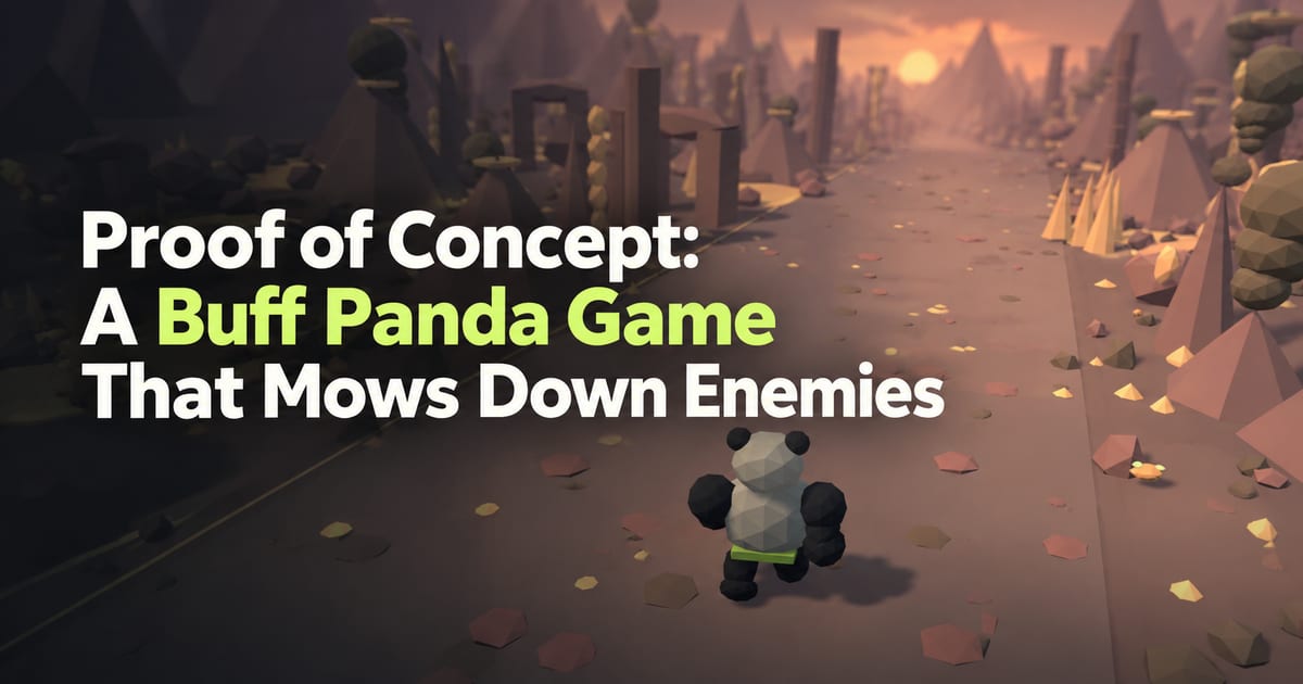 PoC d’un jeu où un panda ultra-musclé met ses ennemis K.-O. les uns après les autres